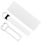 Precut Butcher Paper Sheets for Sublimation & Heat Press Crafts (Medium, 5.5 in x 2 in), White, Uncoated